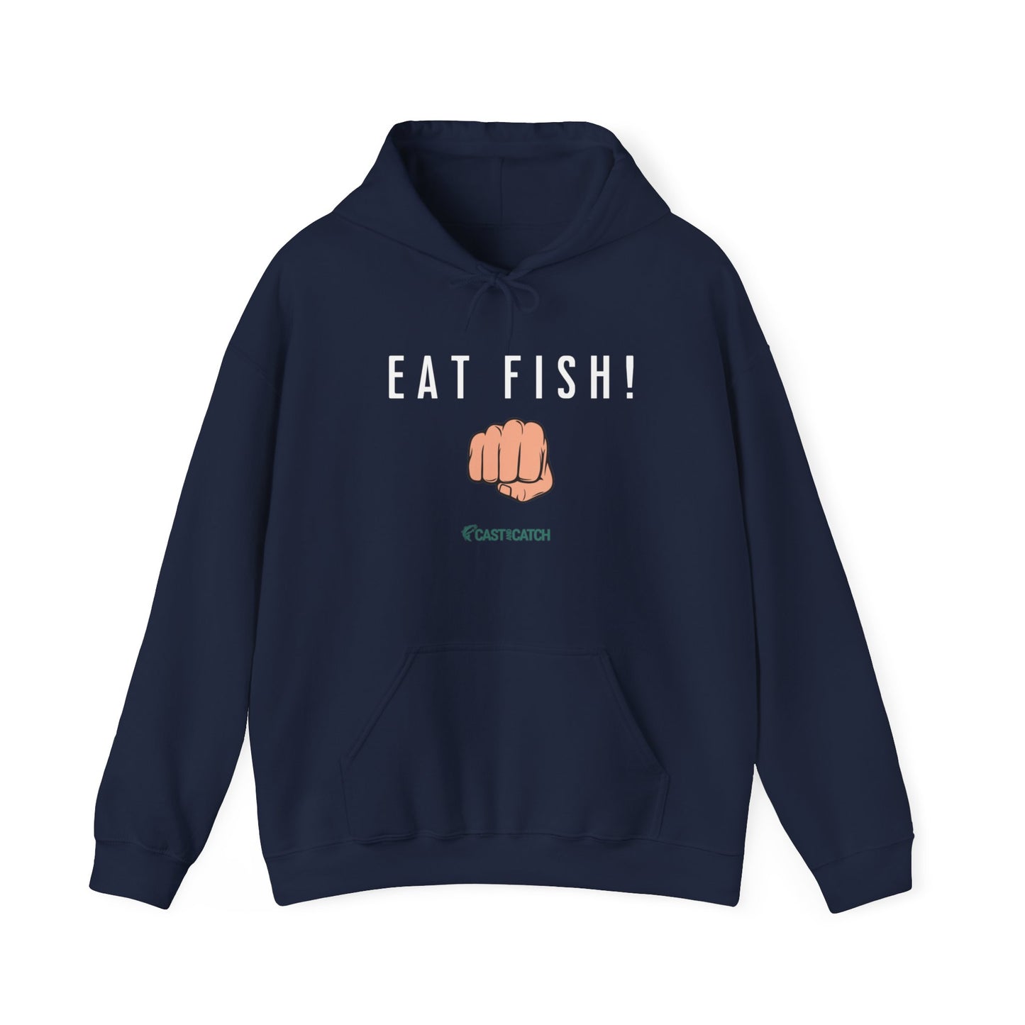 Eat Fish Unisex Heavy Blend™ Hooded Sweatshirt