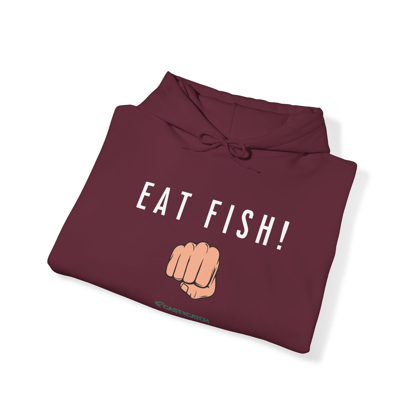 Eat Fish Unisex Heavy Blend™ Hooded Sweatshirt